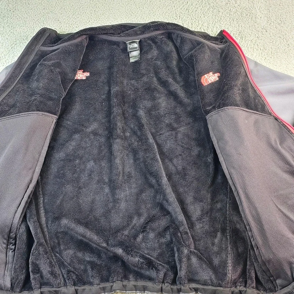 The North Face Jacket Mens 2XL Gray Softshell Fleece Lined Full Zip Windbreaker